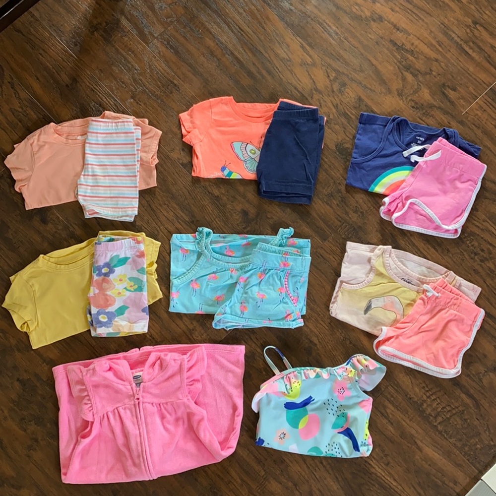 Bundle lot of toddler girls summer outfits size 3t